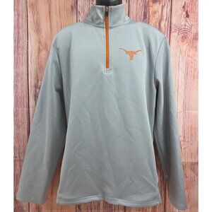 Texas Longhorns Authentic Apparel Grey 1/4 Zip Pullover Large
